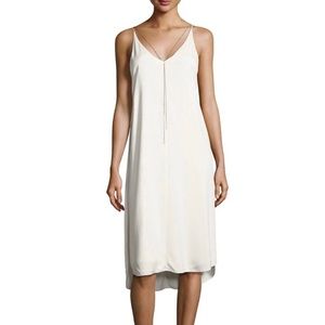 NEW T BY ALEXANDER WANG IVORY CHAIN DETAIL DRESS